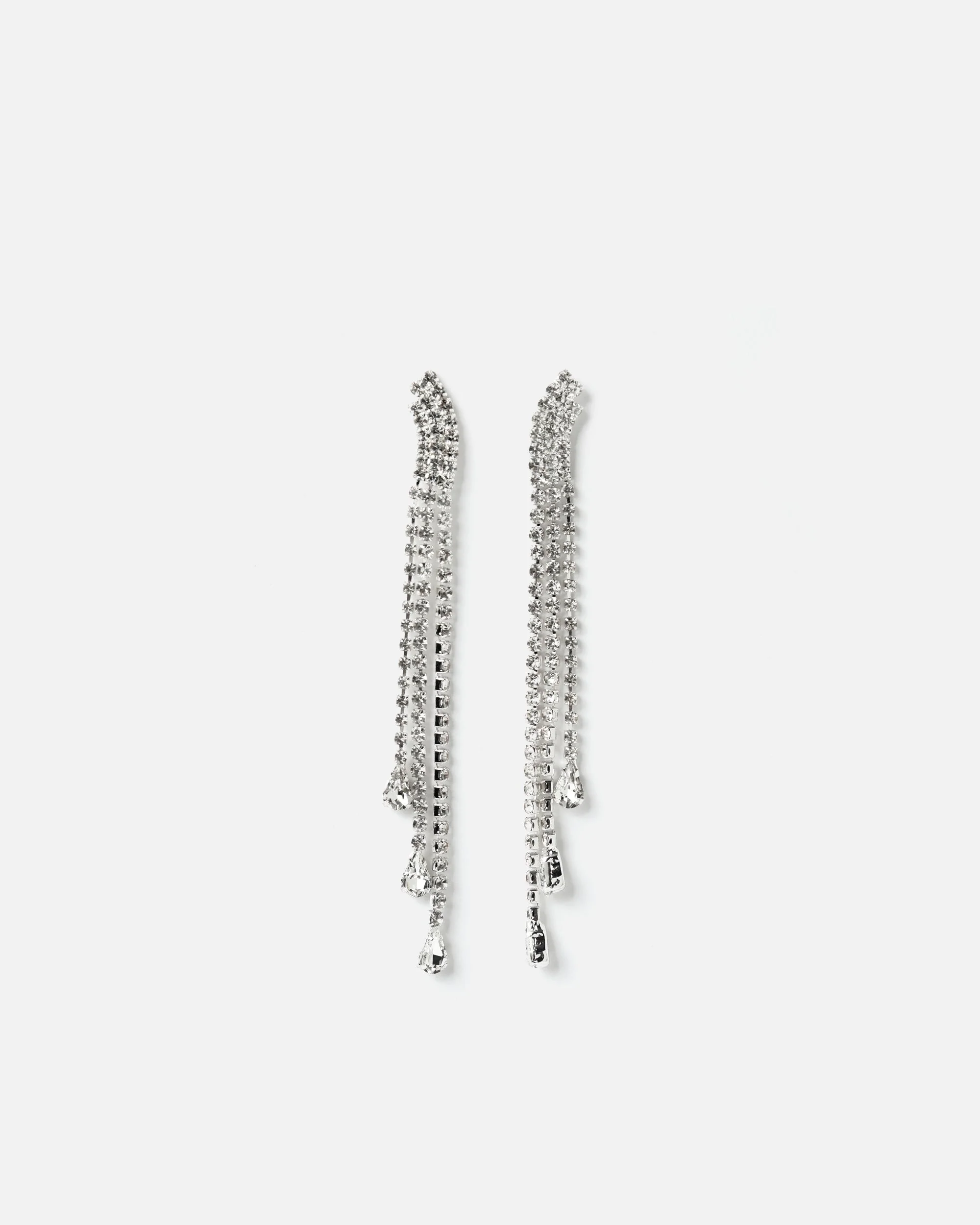Basilia pendientes largos con strass ED.
