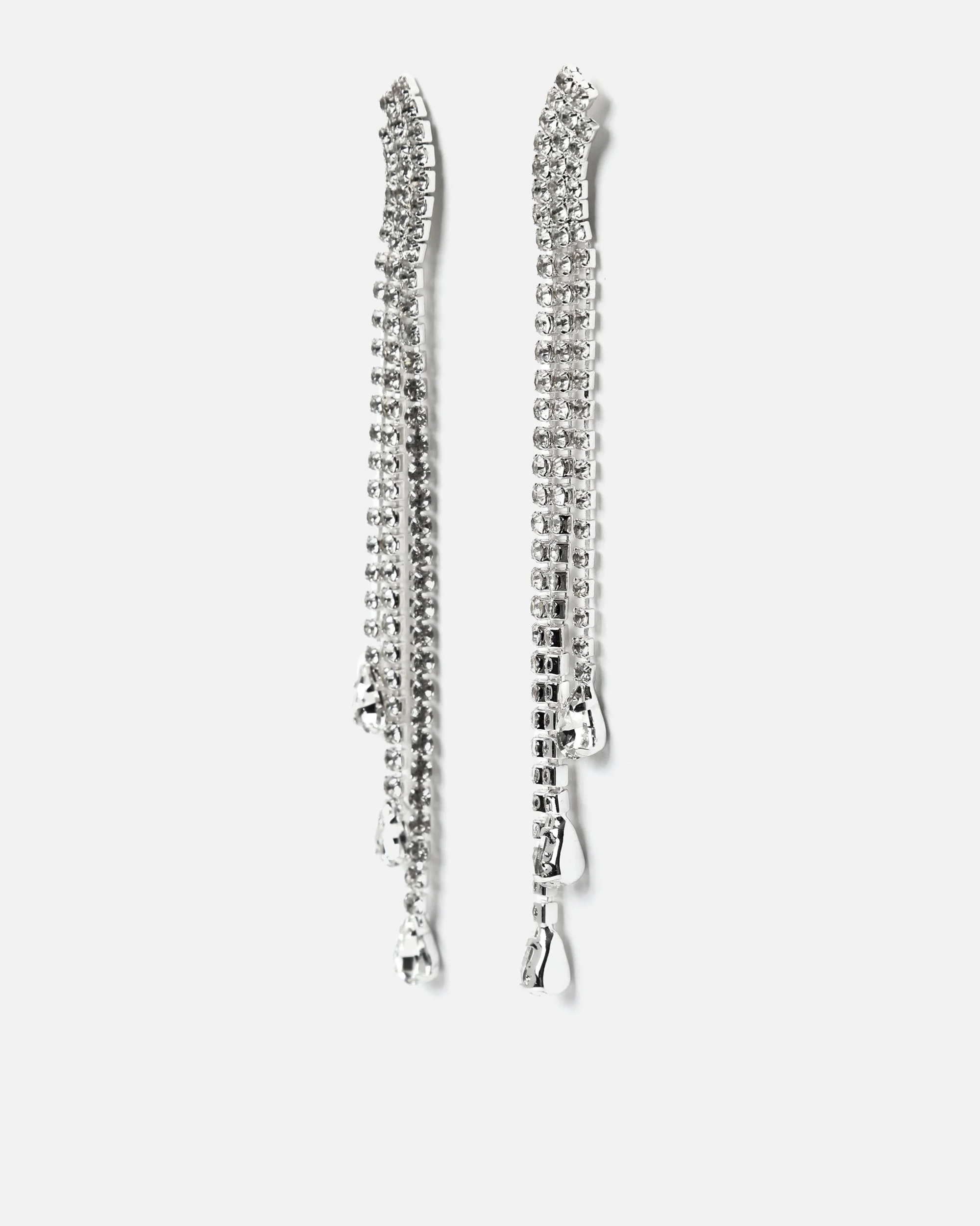 Basilia pendientes largos con strass ED. - Image 2