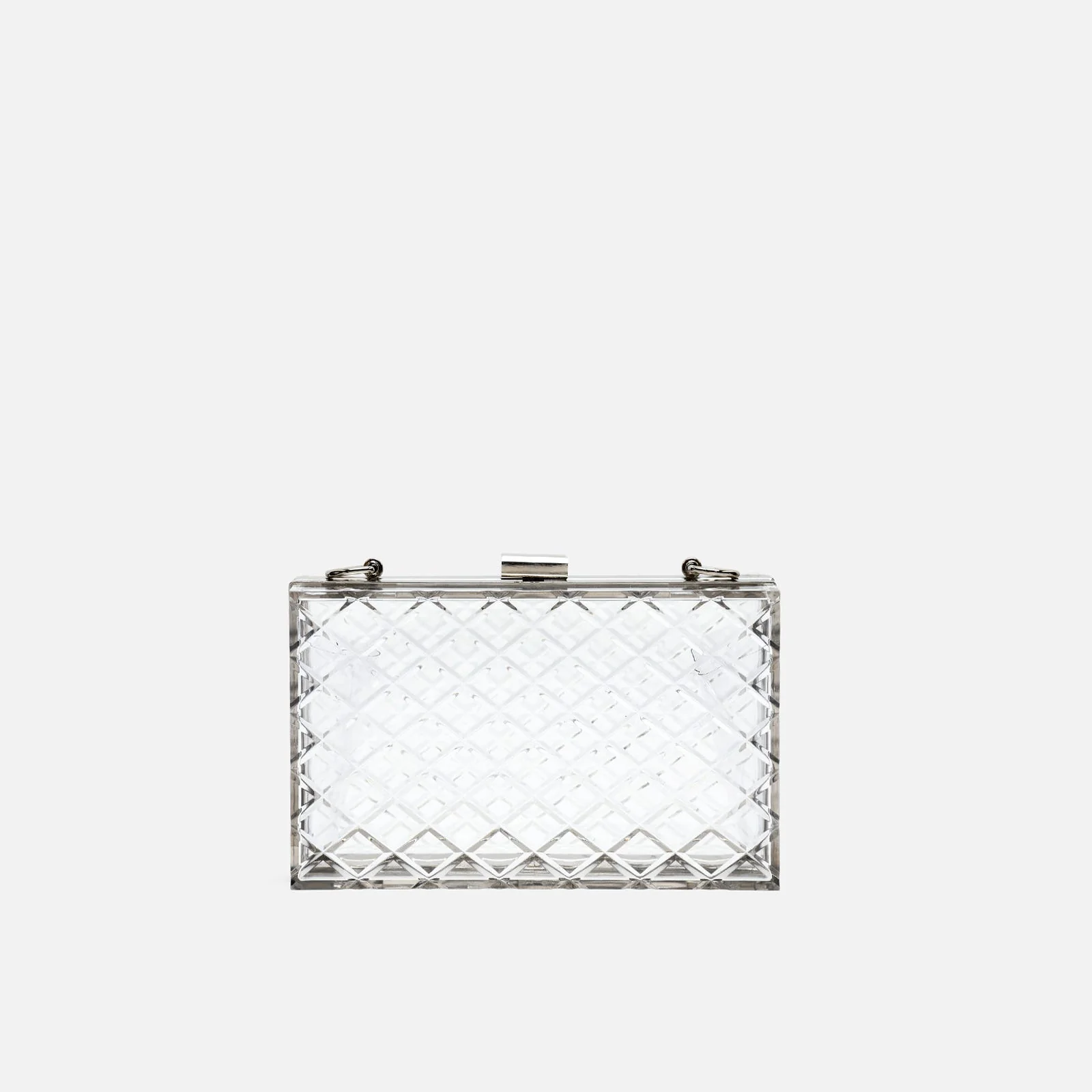Caja bolso bandolera de fiesta pequeño con cadena extraÃble ED.