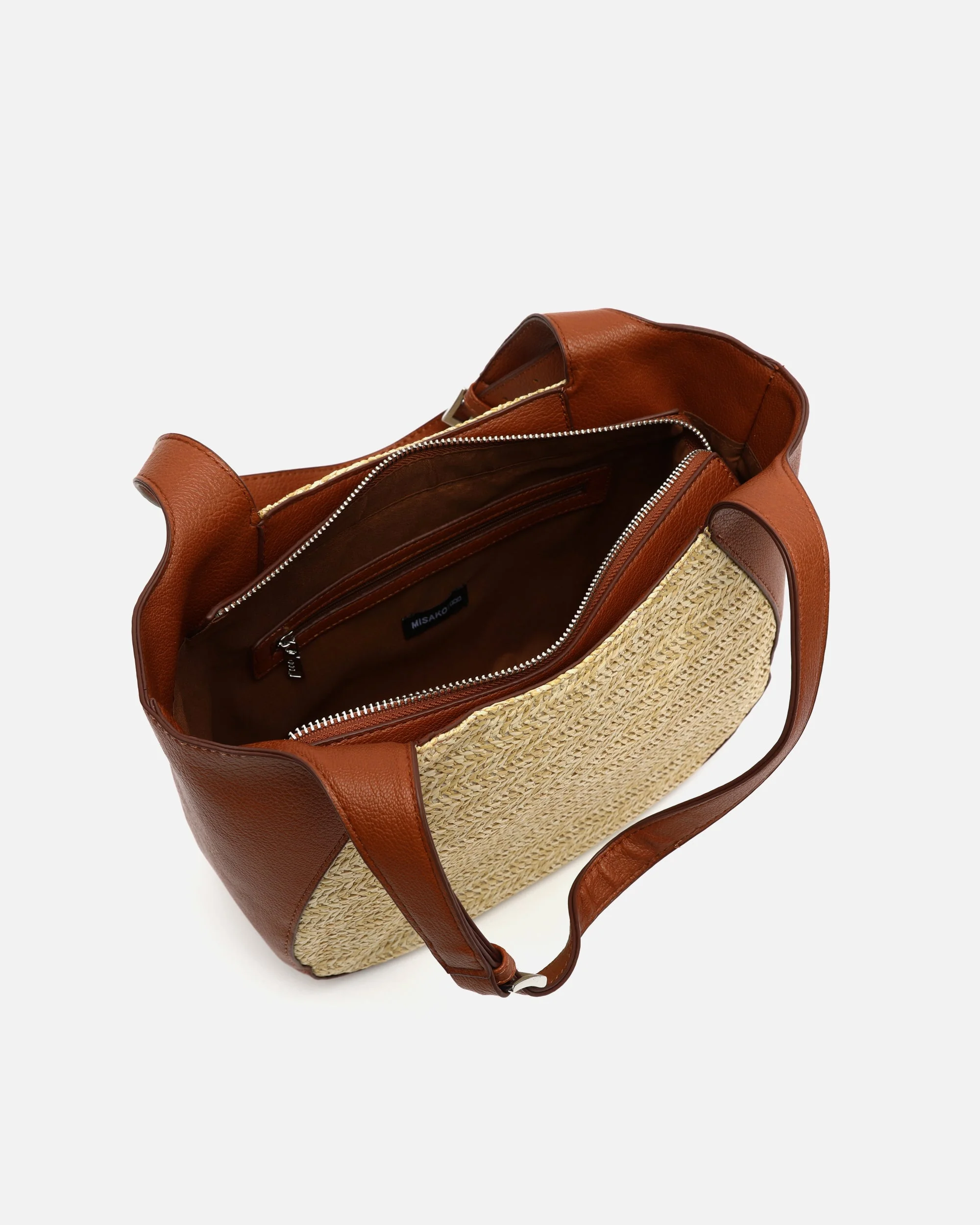 Dapri bolso de hombro efecto rafia ED. - Image 5