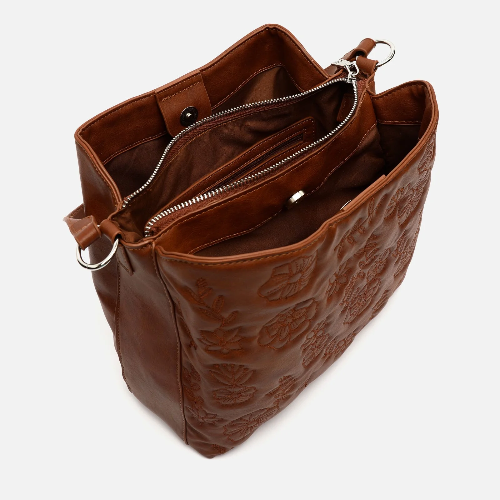 Eliette bolso hobo grande grabado floral - Image 10