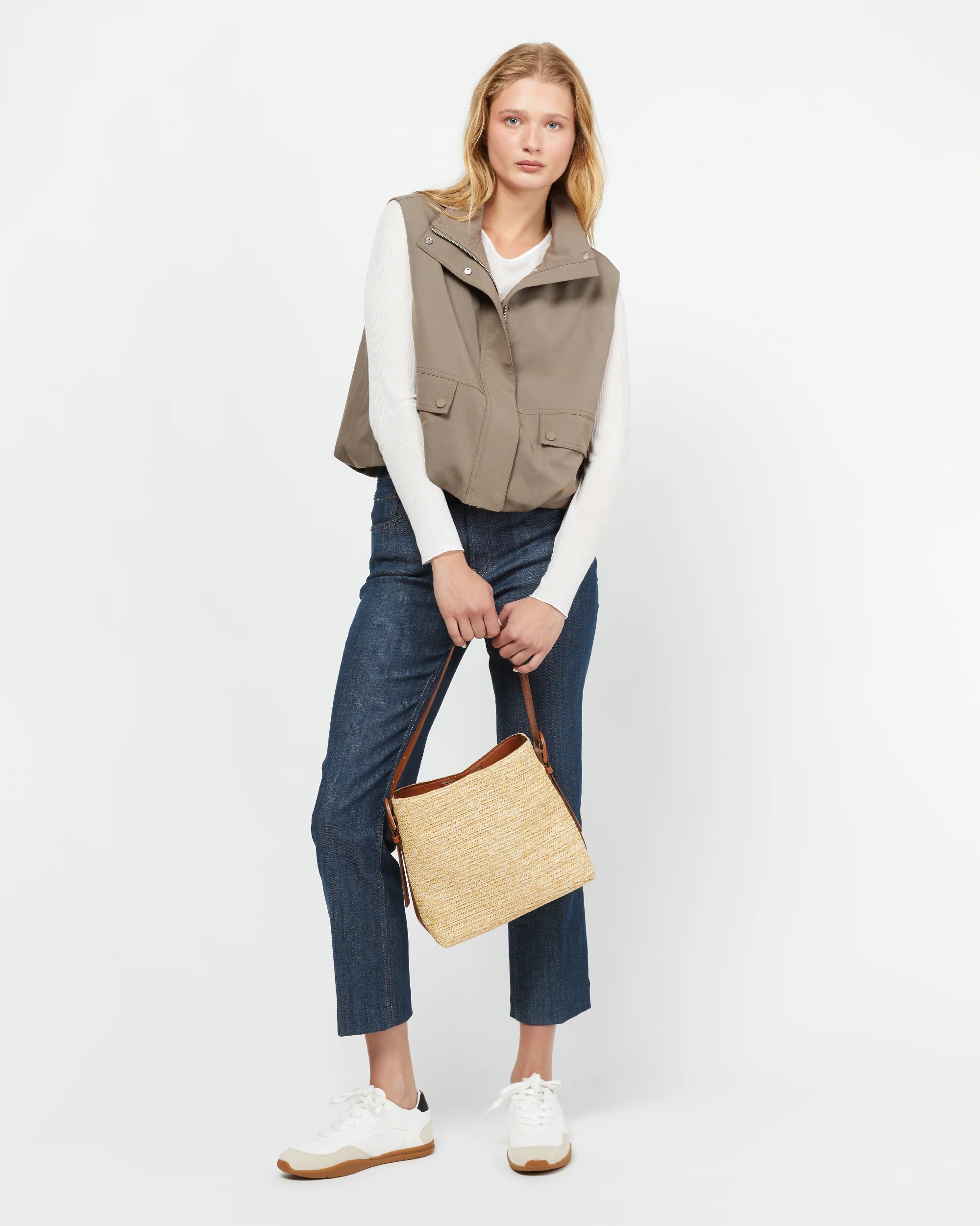 Finra bolso hobo efecto rafia con bolsa interior extraíble y asa regulable ED. - Image 4