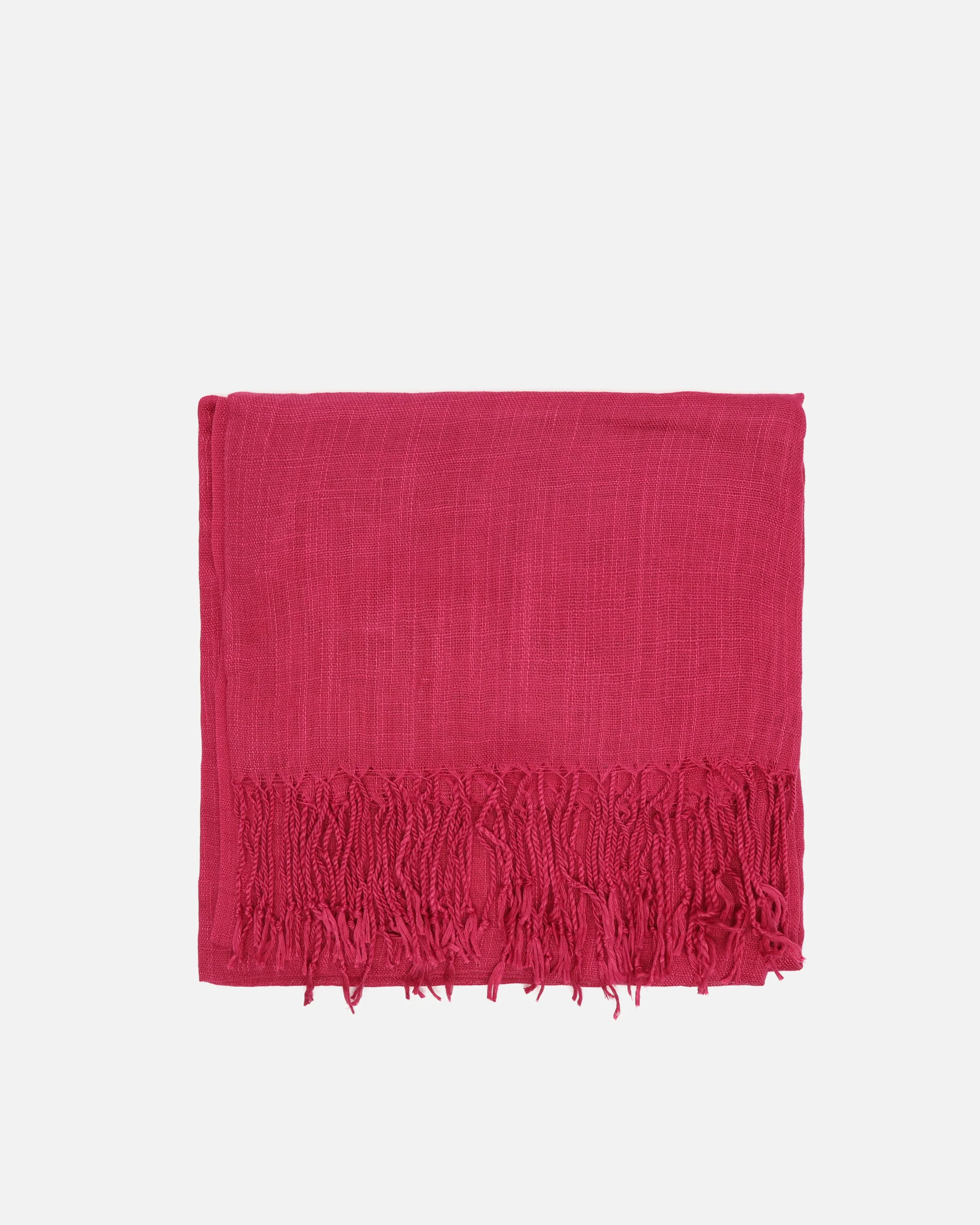 Fresh fular liso con flecos - Image 5