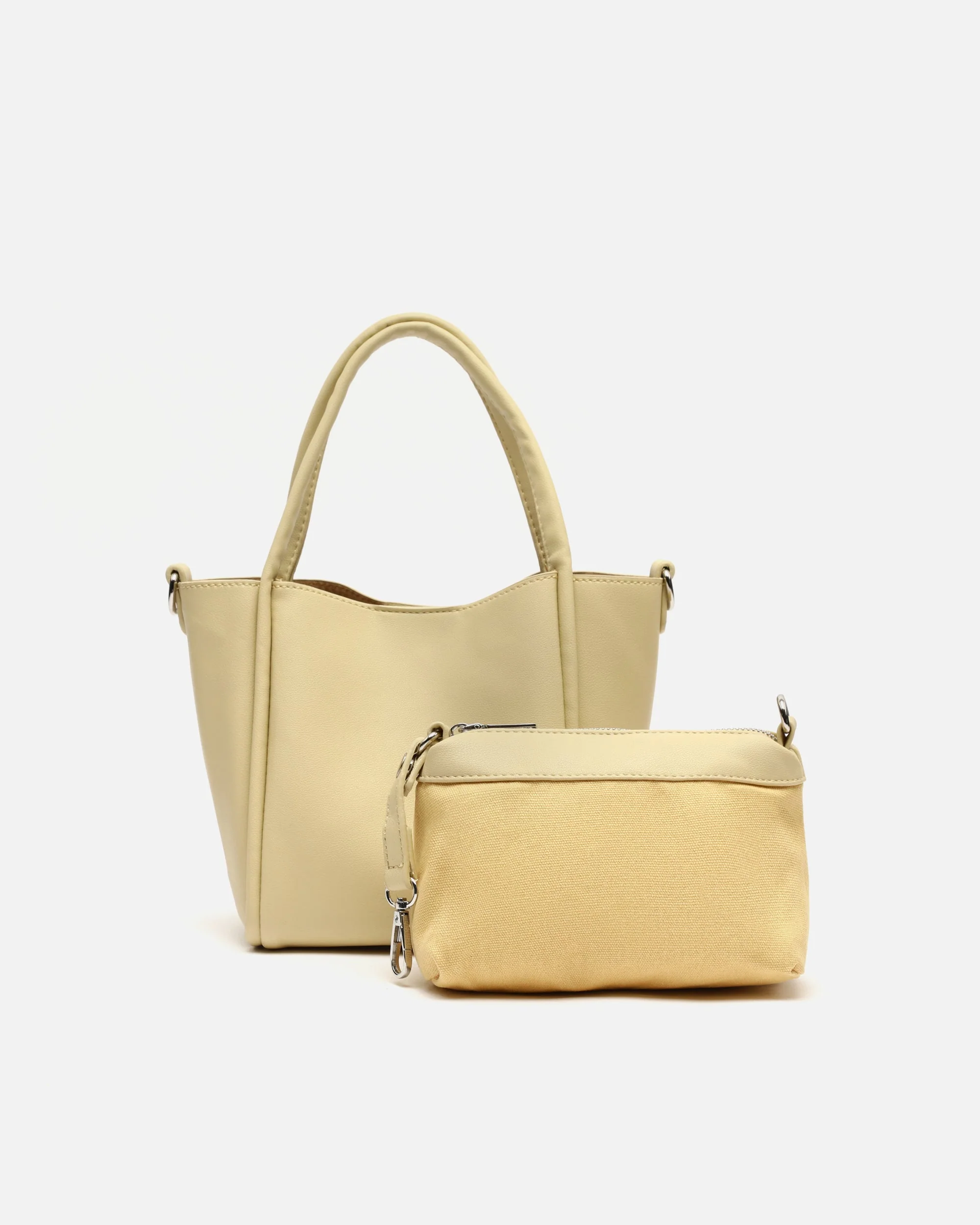Guevi bolso tote pequeño con neceser y asa bandolera extraíble - Image 3