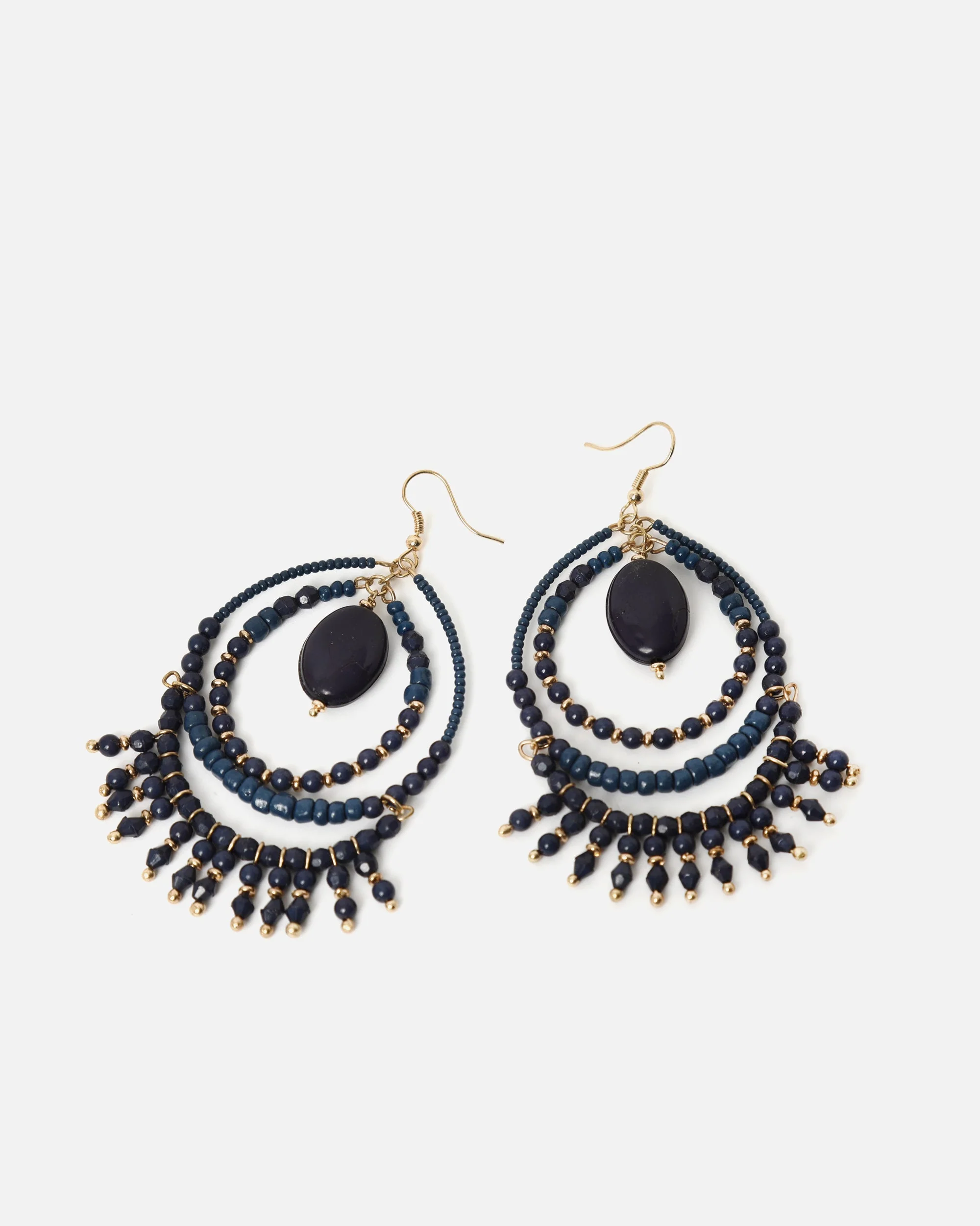 Hana pendientes largos ovalados - Image 3