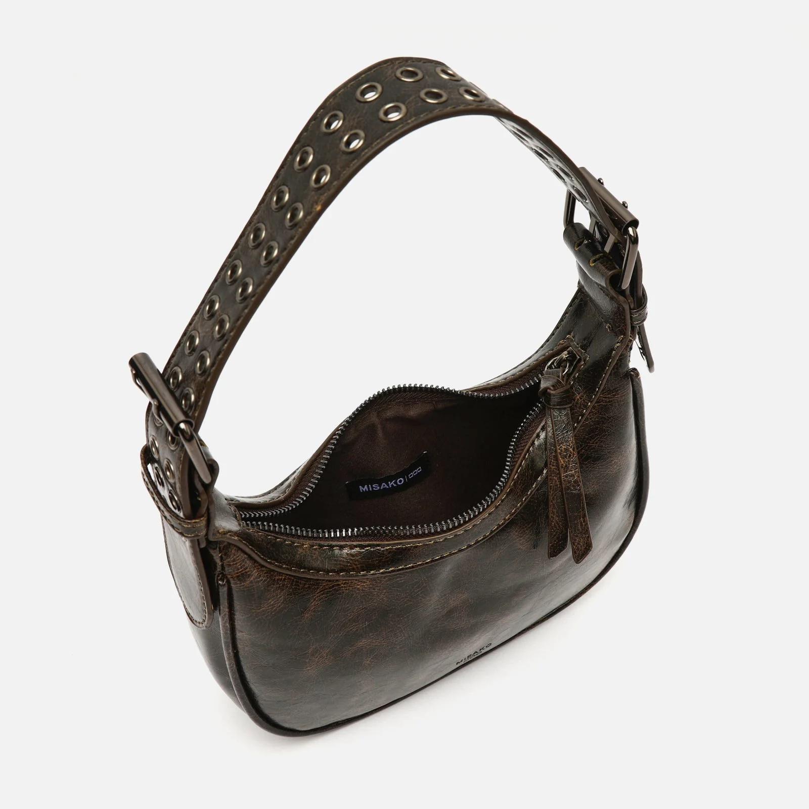 Iloas bolso de hombro con asa regulable y detalles metálicos ED. - Image 10