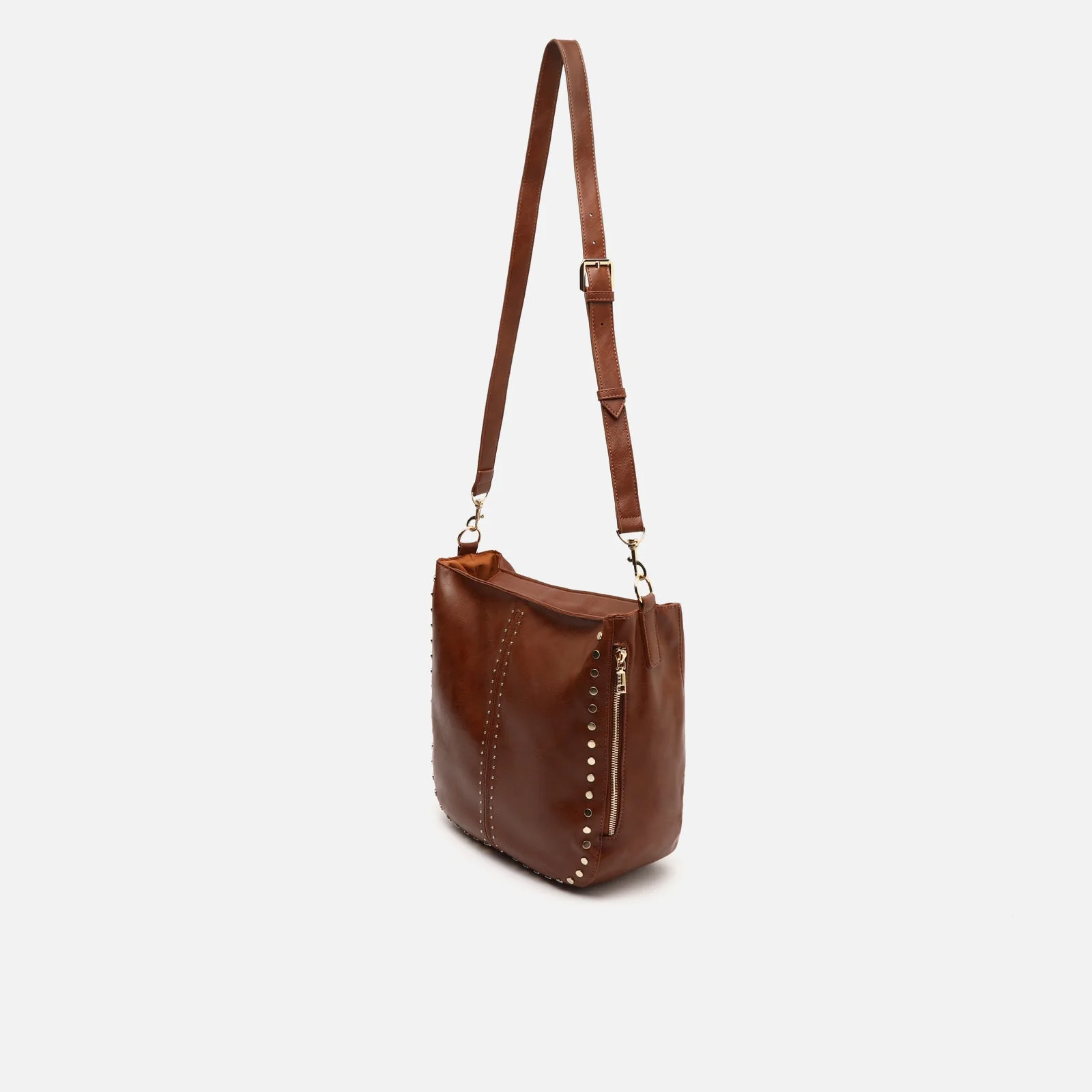 Jitan bolso hobo grande con asa bandolera extraíble y detalles metálicos - Image 7