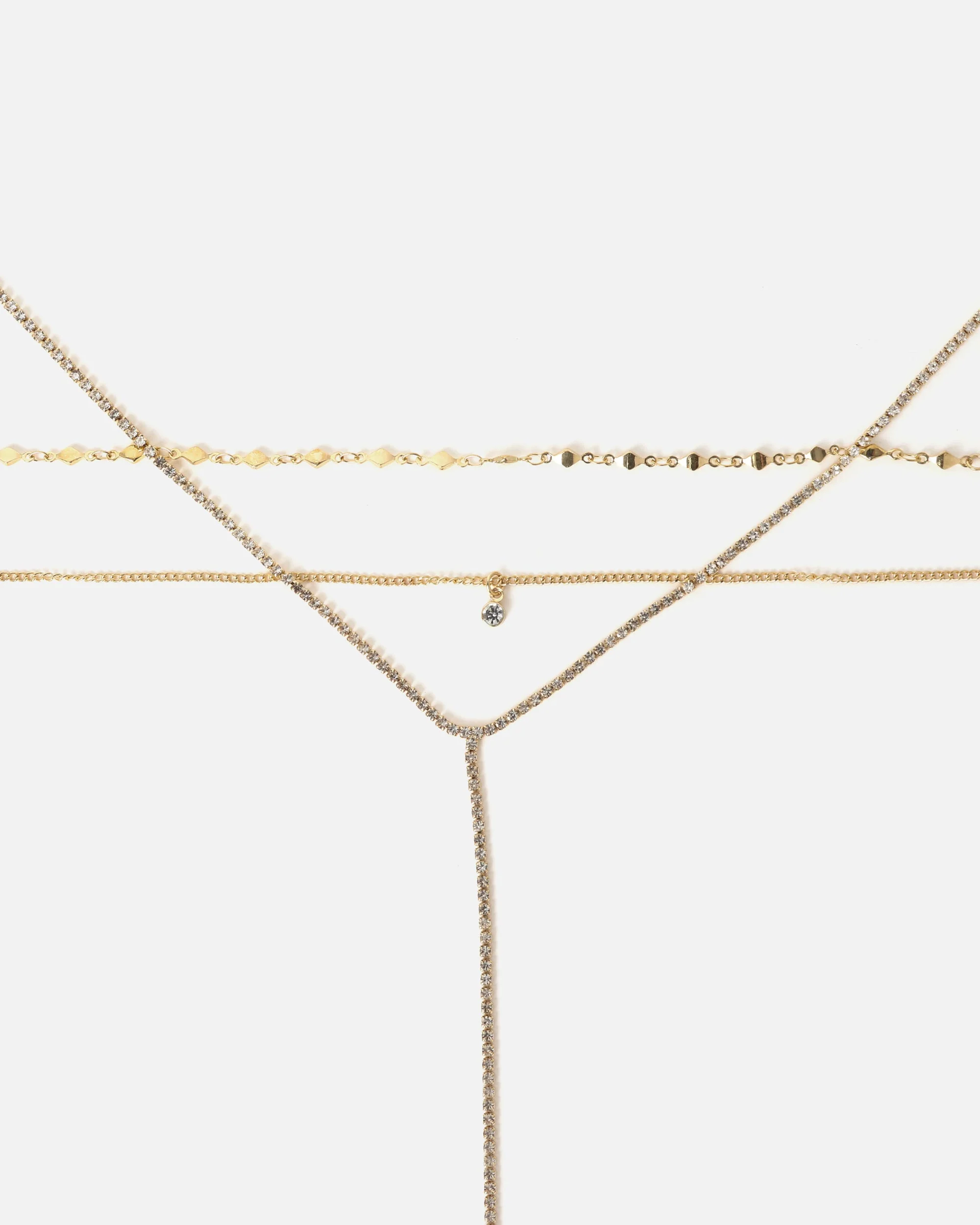 Kaza conjunto de collares largo con strass - Image 2
