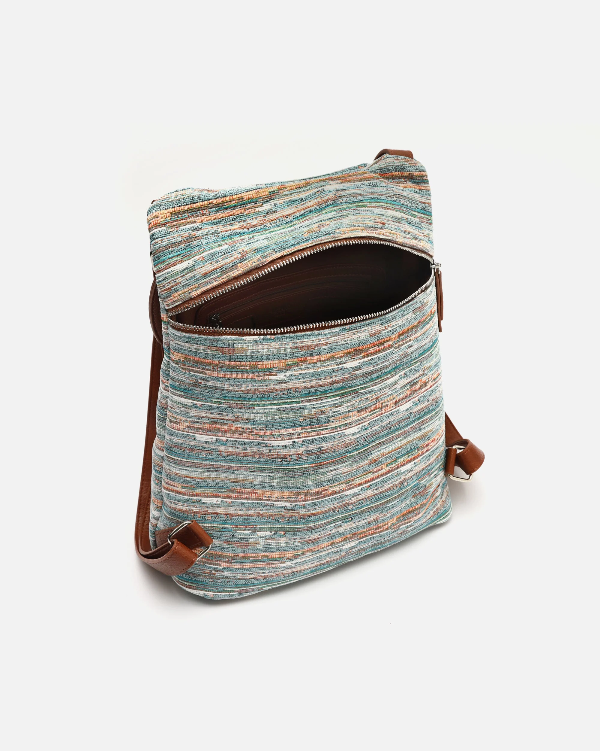 Lurdes mochila antirrobo estampado jacquard - Image 5