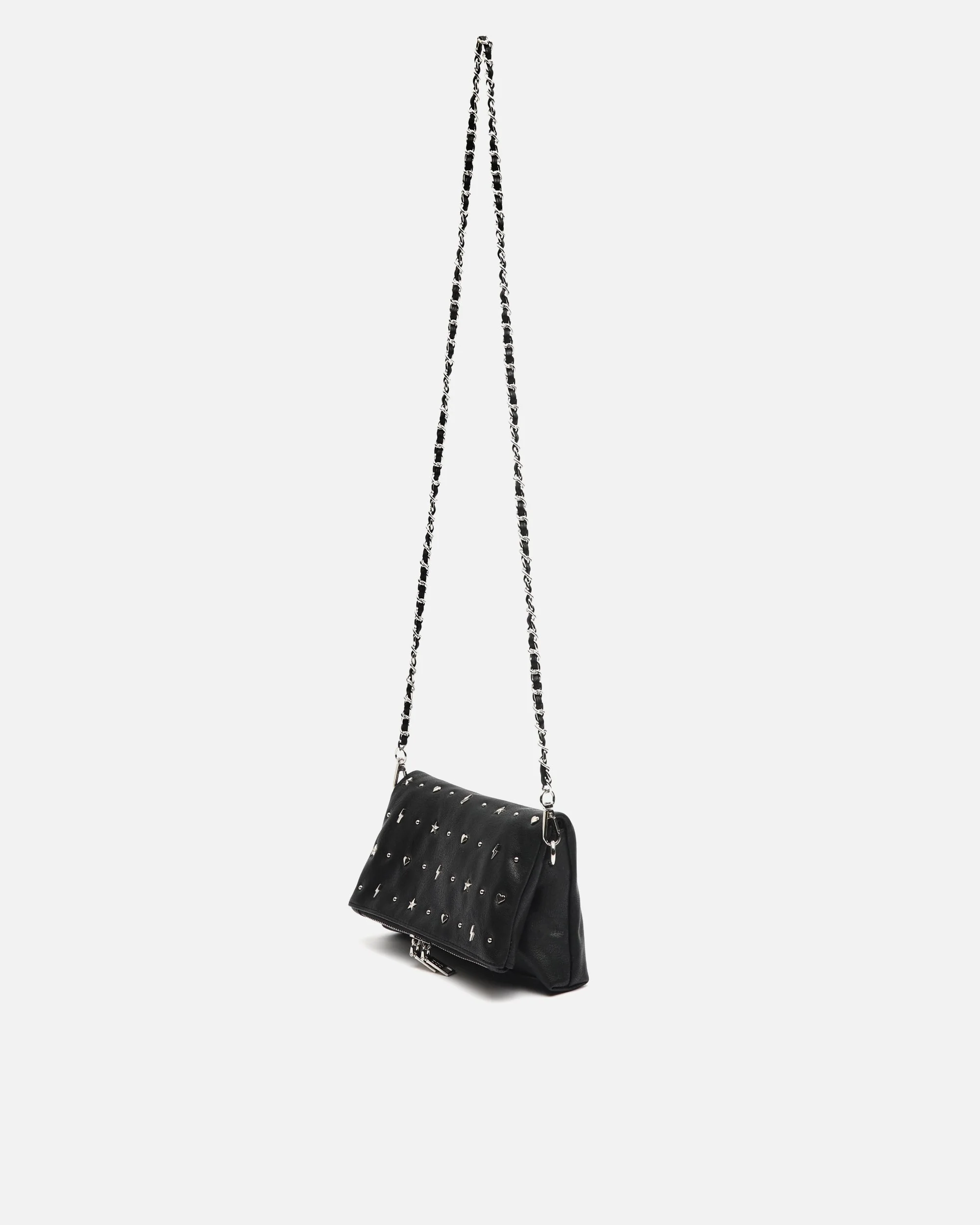 Maco bolso bandolera con solapa y detalles metálicos - Image 2