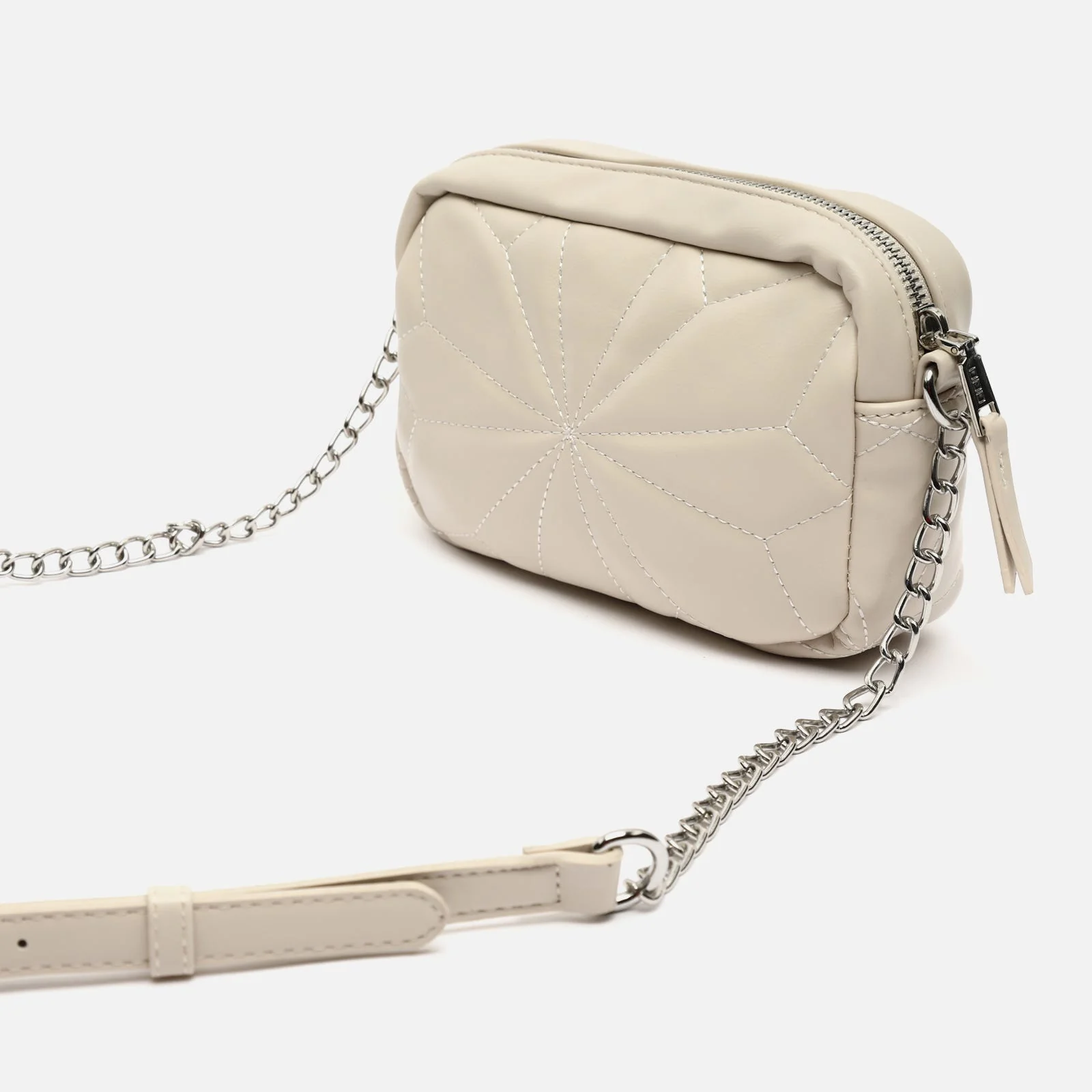 Naida bolso bandolera pequeño acolchado con detalles metálicos ED. - Image 9