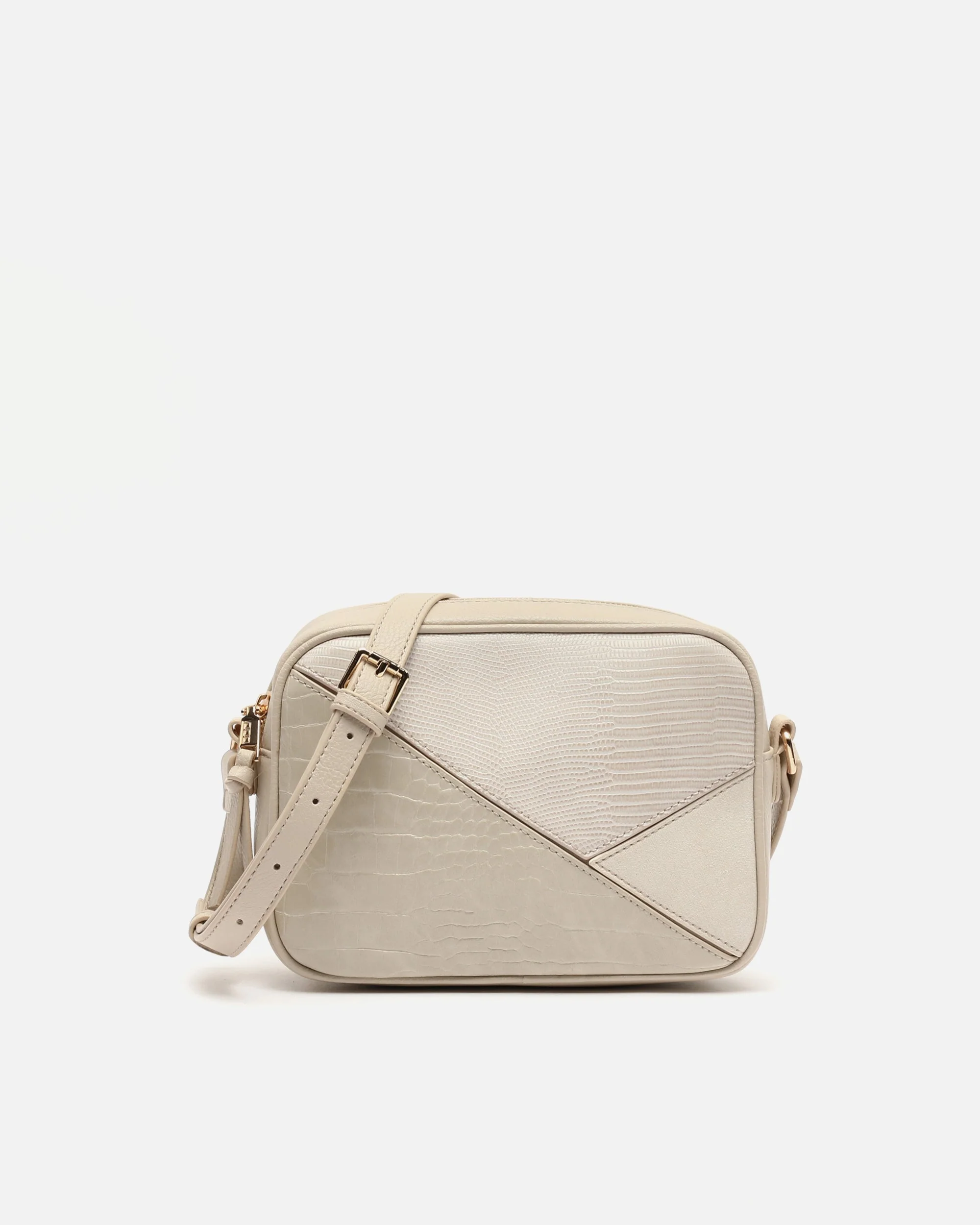 Ofel bolso bandolera pequeño con estampado patchwork animal print ED.