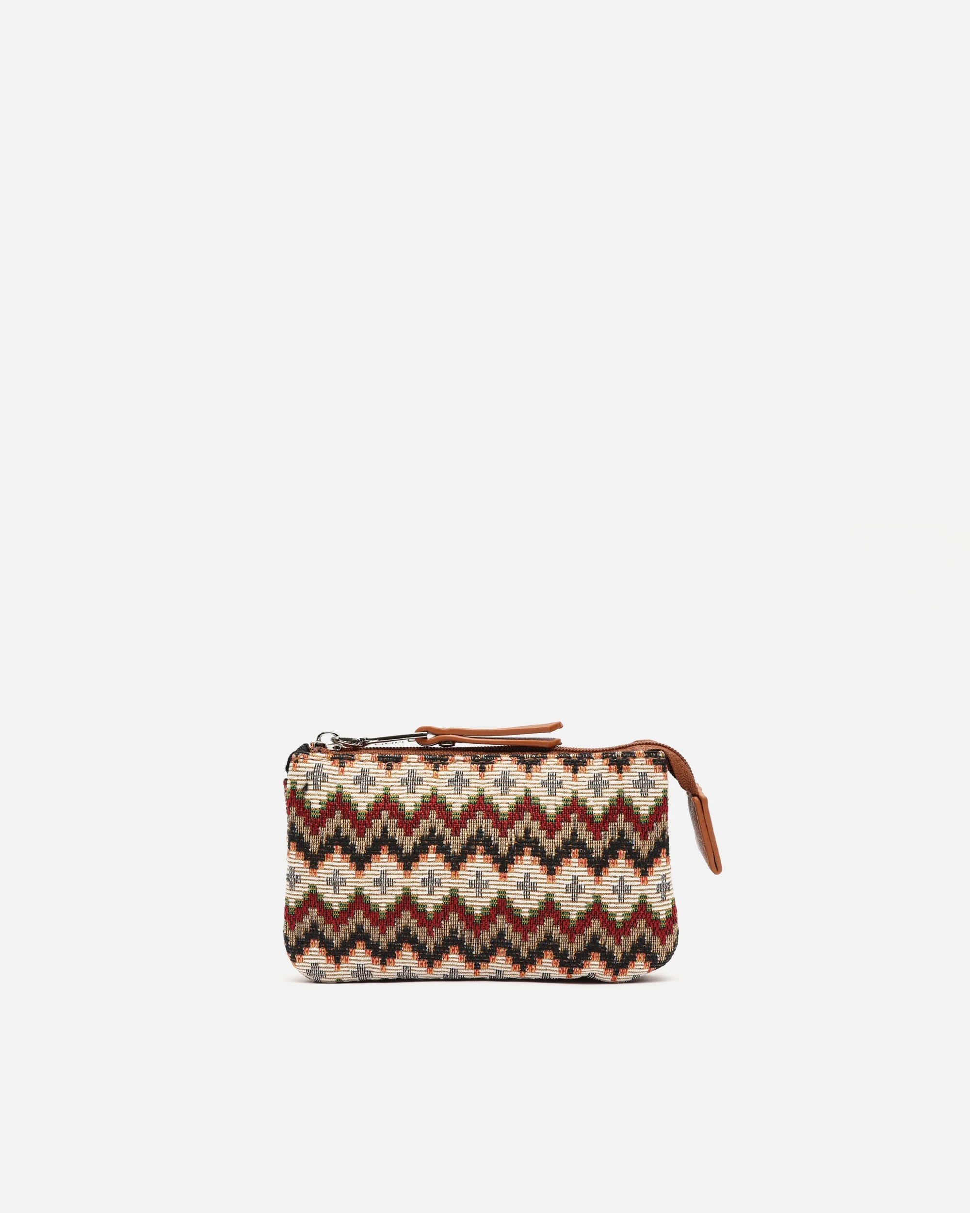 Penji portamonedas con estampado jacquard