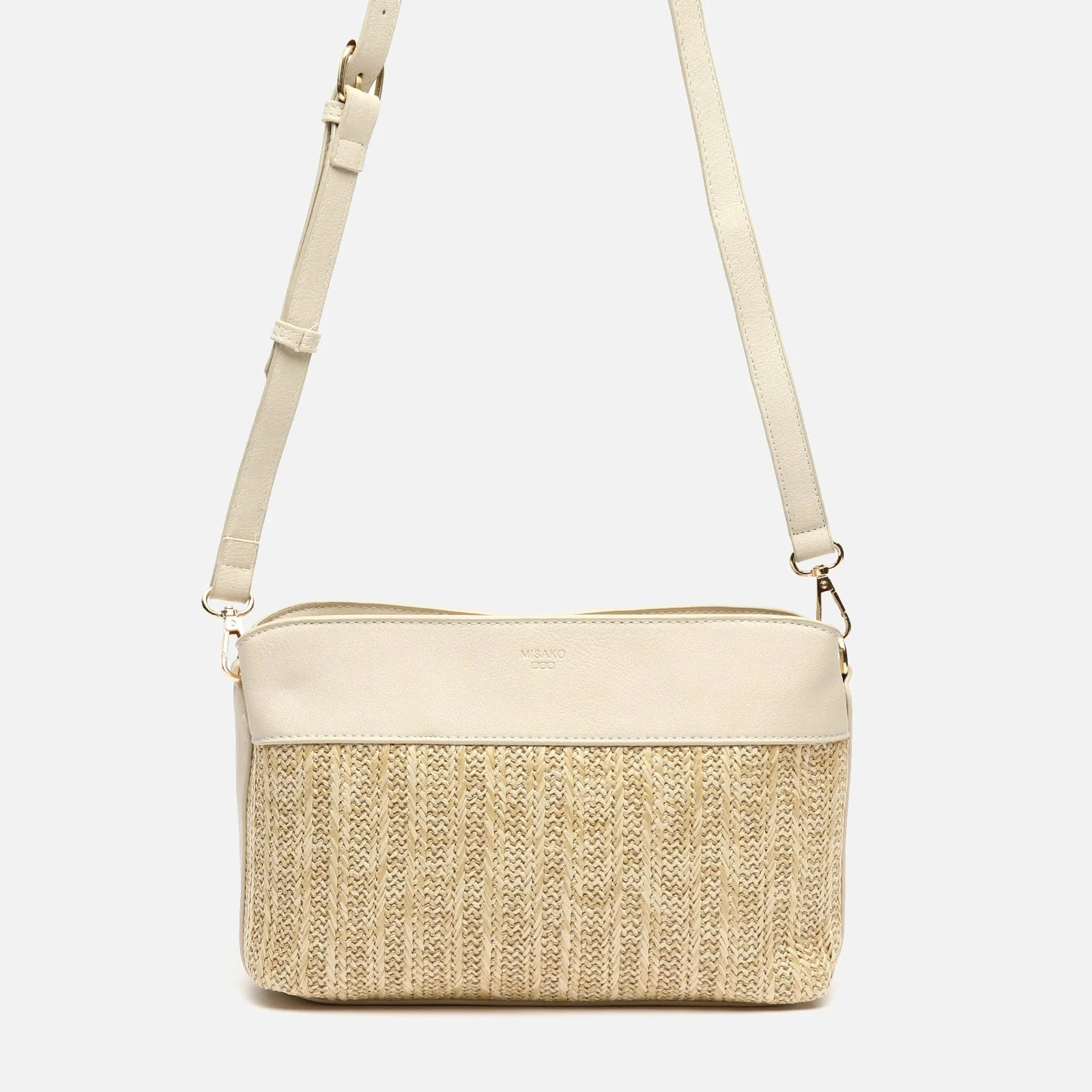 Rangri bolso bandolera pequeño efecto rafia - Image 14