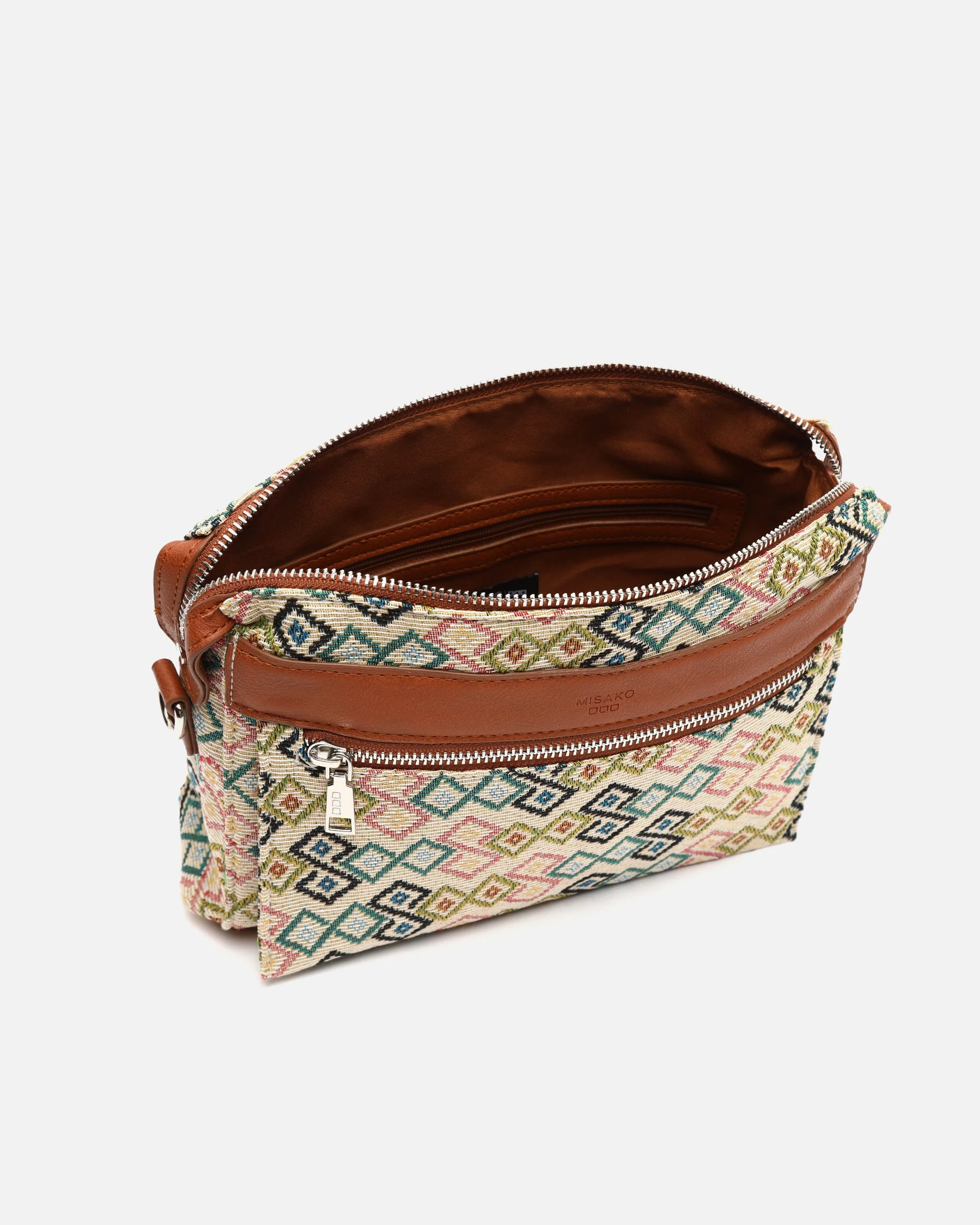 Saorla bolso bandolera pequeño con estampado jacquard ED. - Image 5
