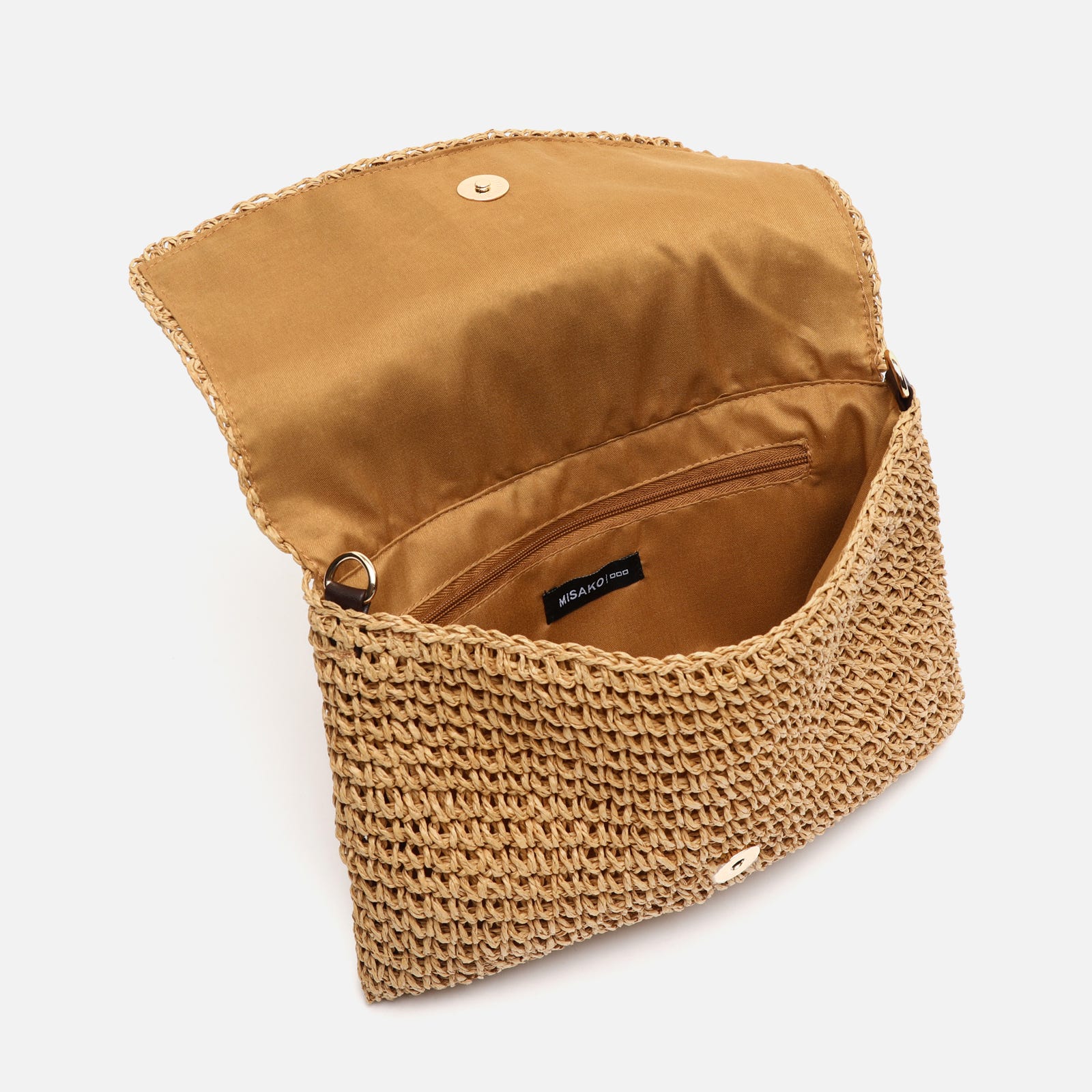 Selia bolso bandolera pequeño efecto rafia ED. - Image 5