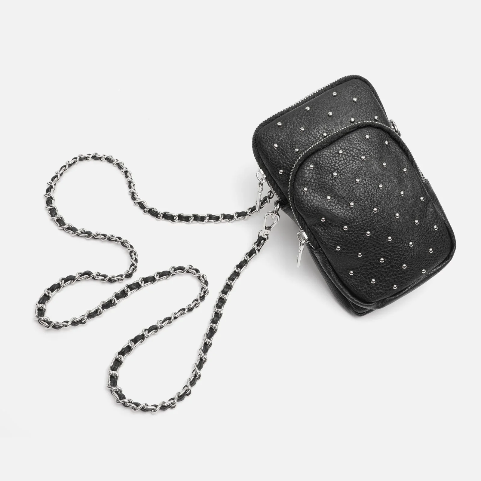 Tachita bolso bandolera mini para móvil con detalles metalizados - Image 4