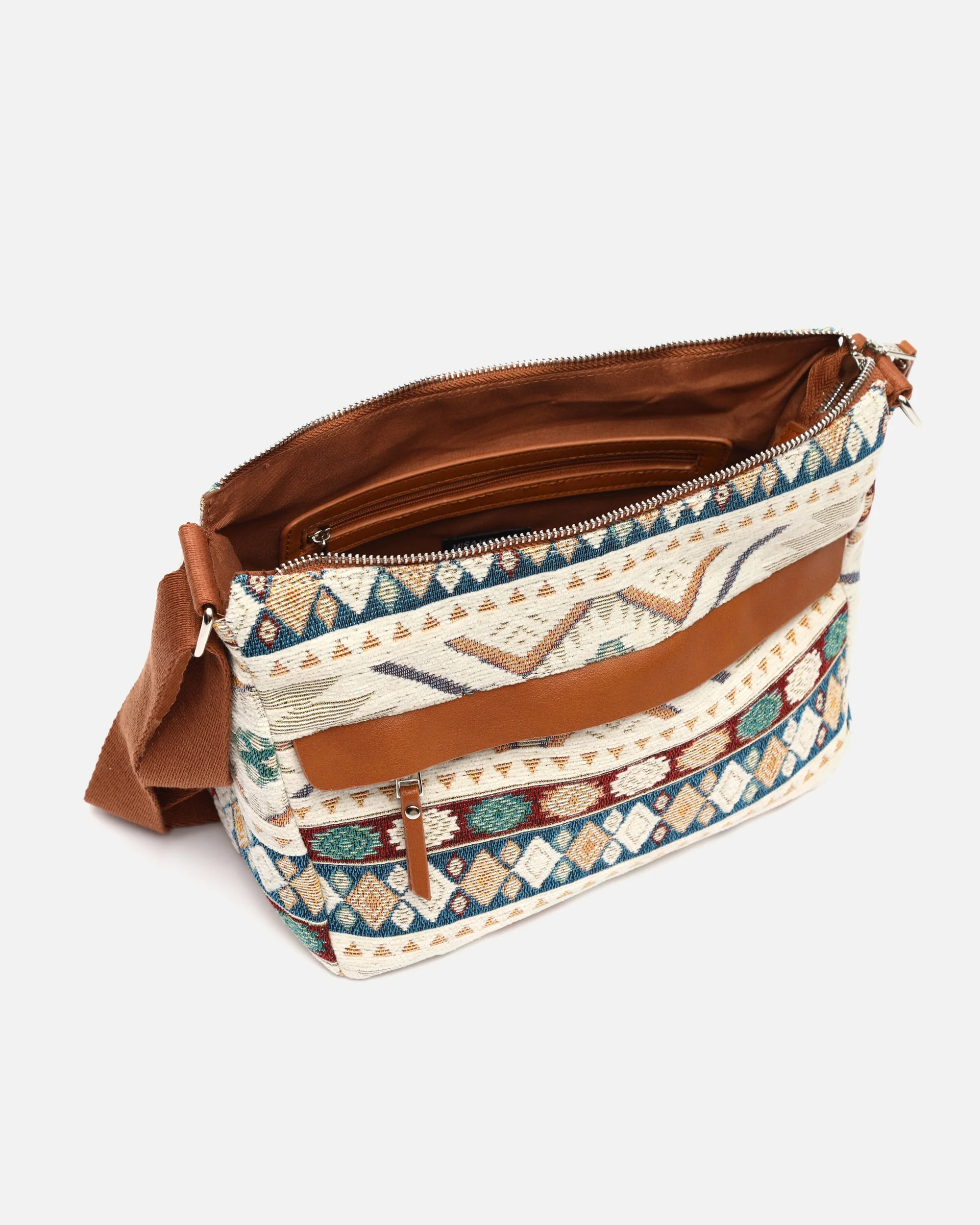 Tianis bolso bandolera con estampado jacquard - Image 5