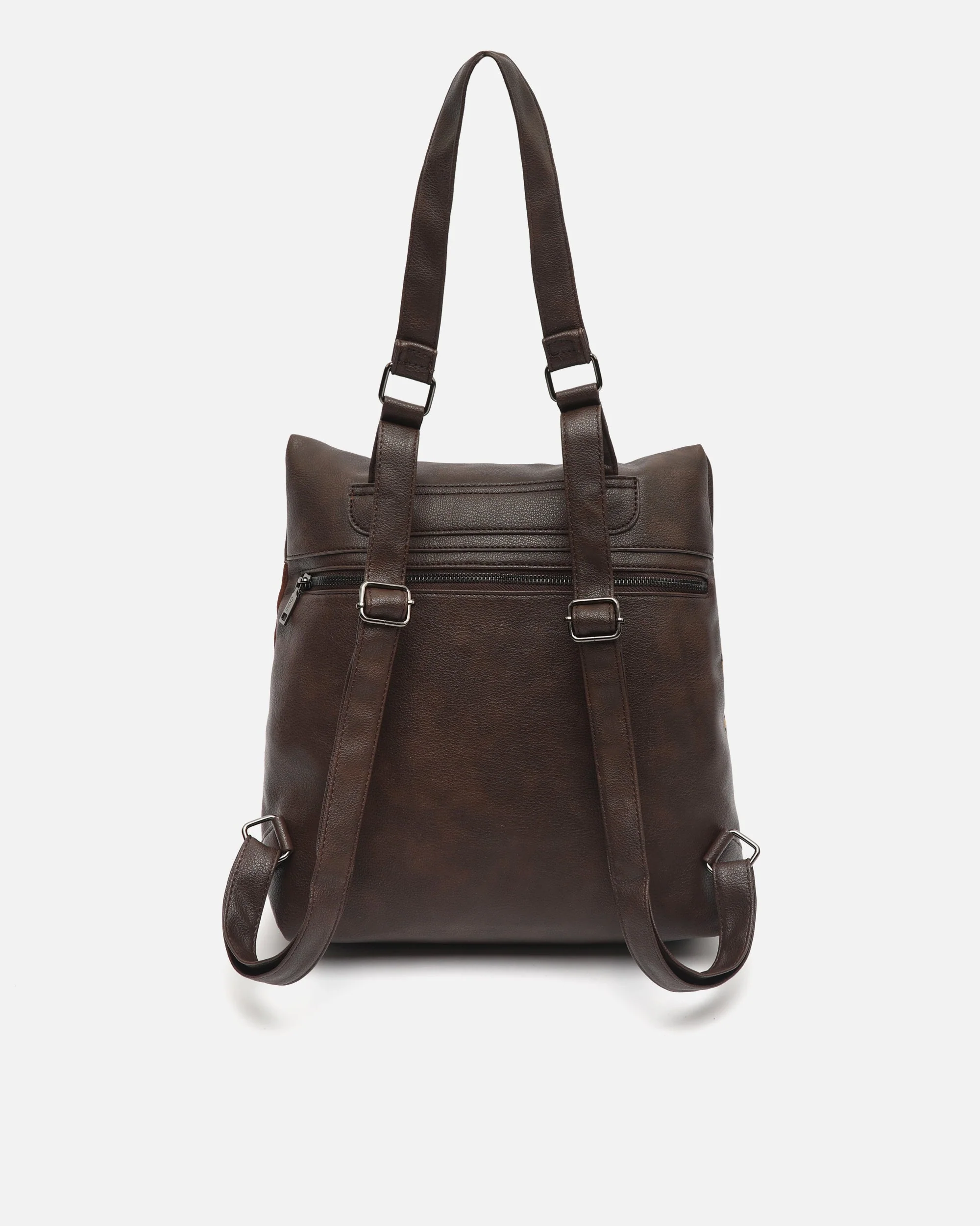 Zivera mochila antirrobo con estampado patchwork animal print - Image 4